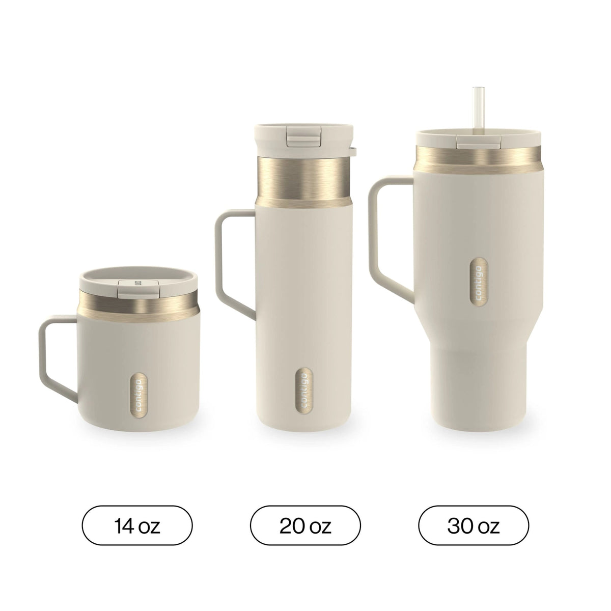 Contigo SnapSeal Insulated Stainless Steel Tumbler Travel Mug 20 oz
