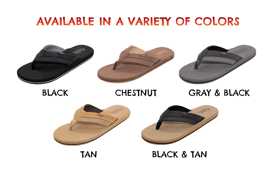Flojos Ryan Men's Sandal (846- Black/Tan)