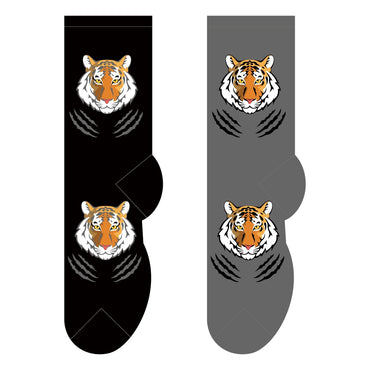 Foozys Women’s Crew Socks | Tiger Claws Fun Designs Novelty Socks