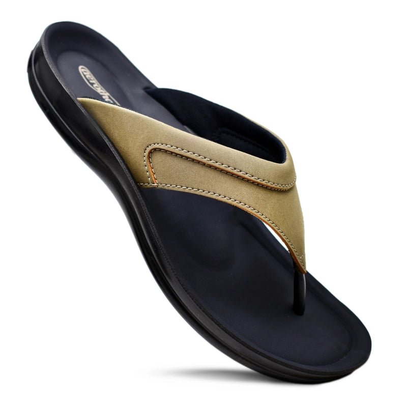 Aerothotic Women's Comfortable Slides, Terrene, khaki (L1324)