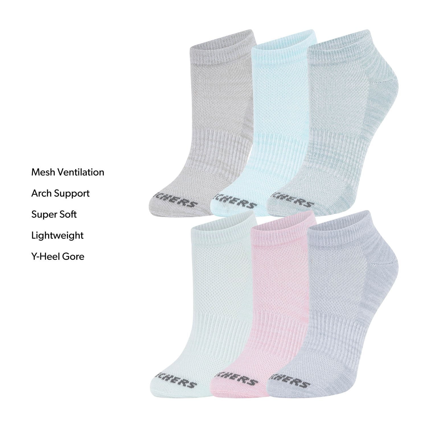 Skechers Women's Super Soft Low-Cut Sock - Color Pack (6-Pair)