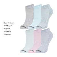 Skechers Women's Super Soft Low-Cut Sock - Color Pack (6-Pair)