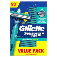 Gillette Sensor 2 Plus Disposable Razors (52-Count)