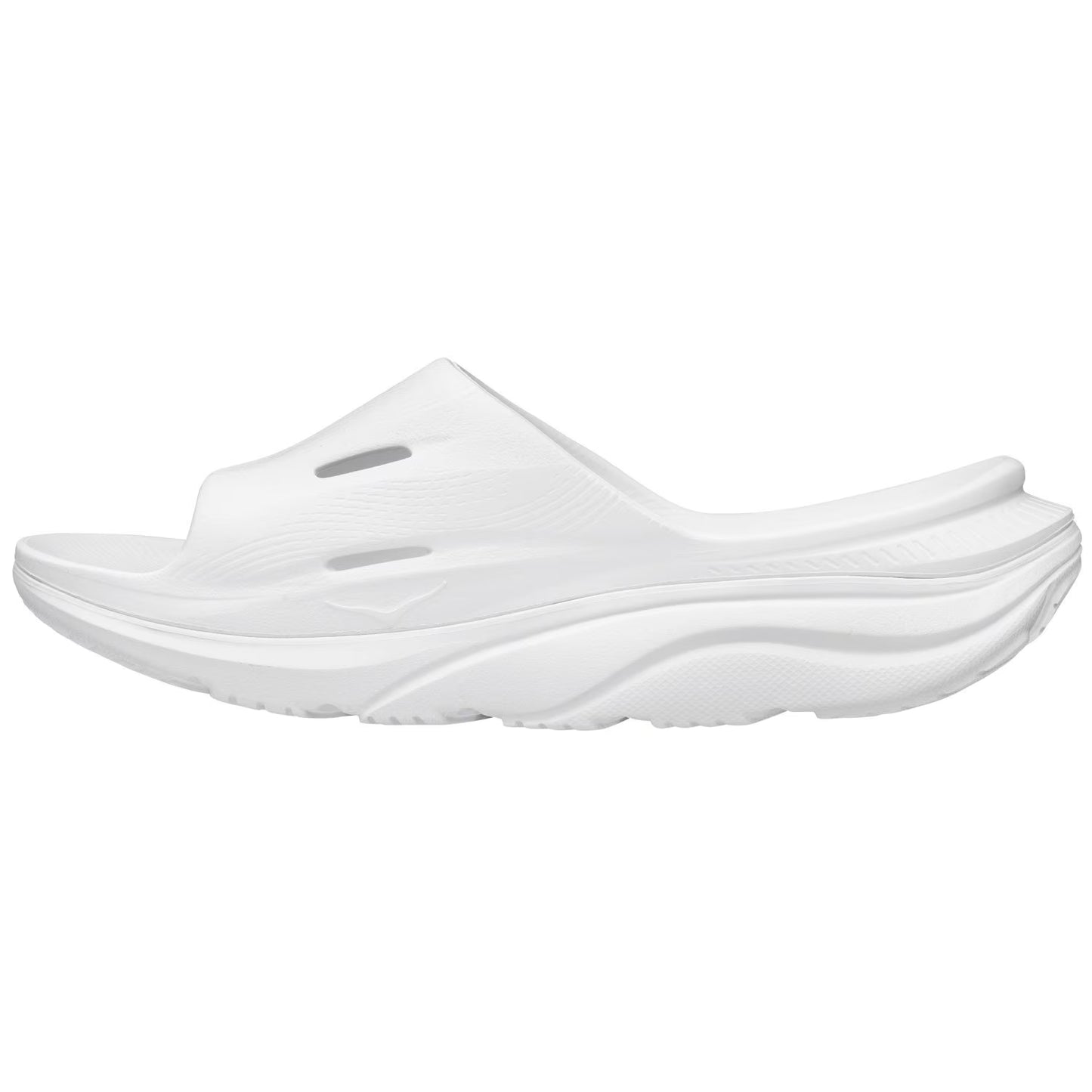 Hoka Ora Recovery Slide 3, Lightweight unisex slide sandal, White