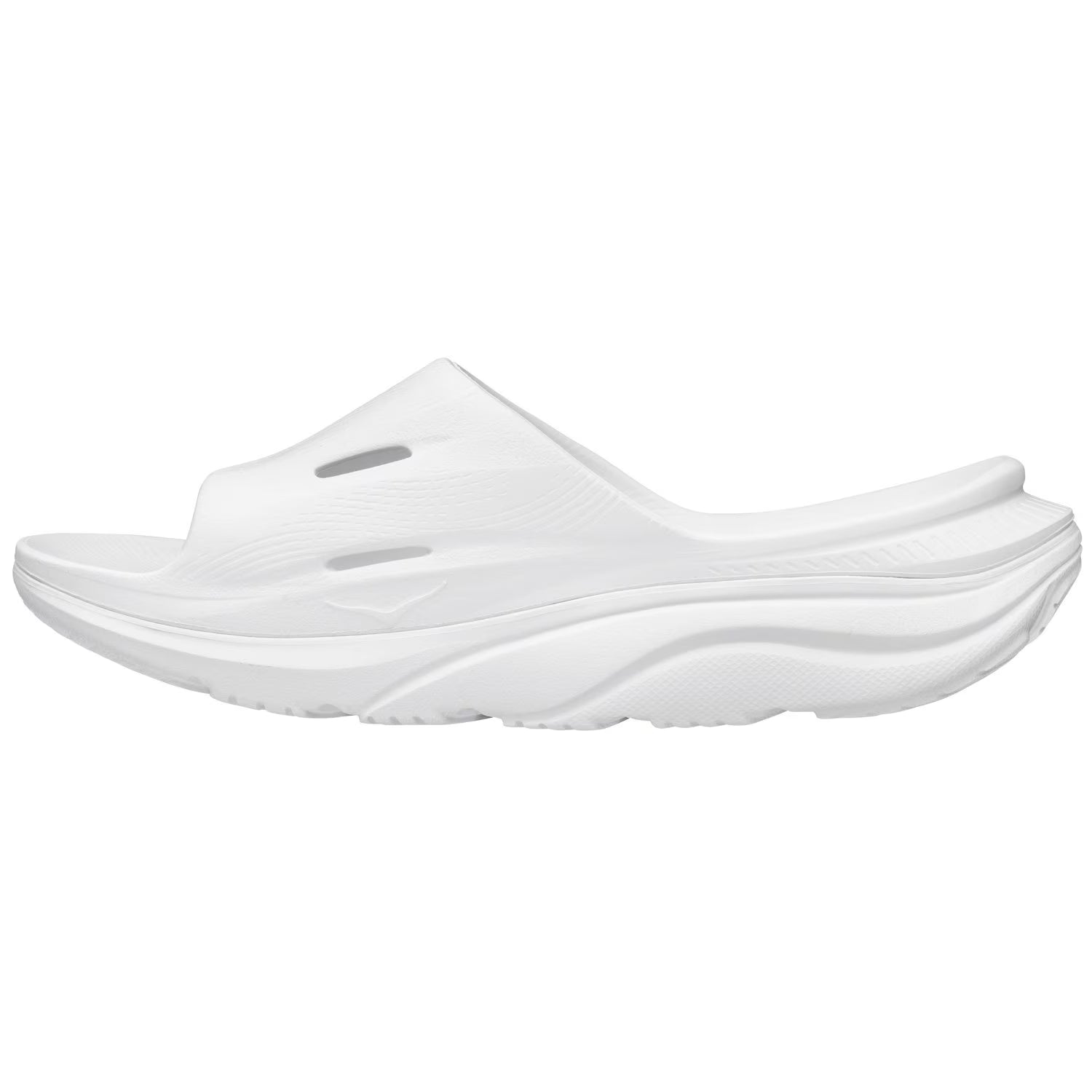Hoka Ora Recovery Slide 3, Lightweight unisex slide sandal, White