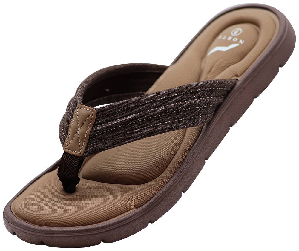 NORTY Mens Sandal, (12125) Brown Tan