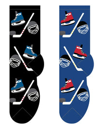 Foozys Men’s Hockey Cool Sports Novelty Crew Socks