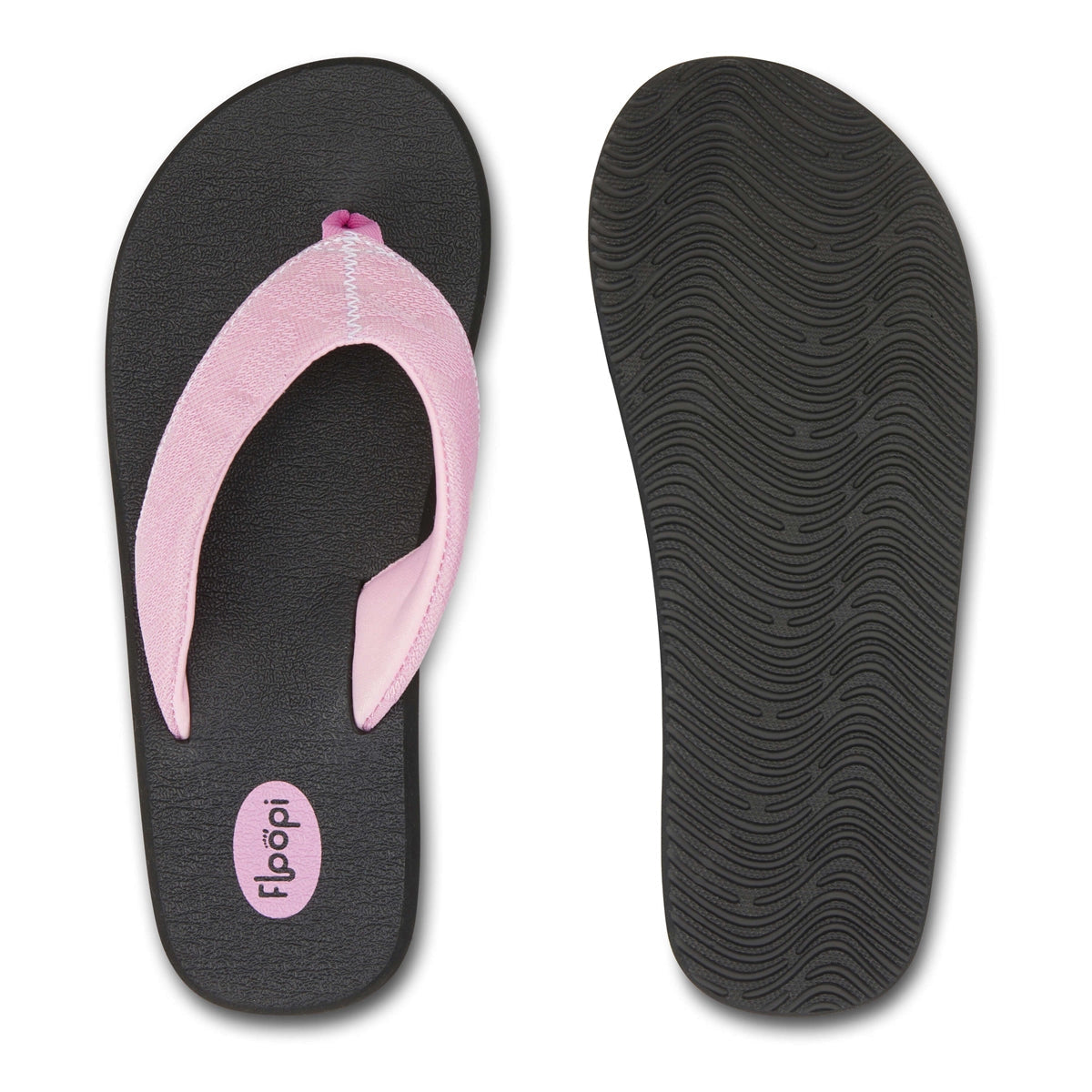 Floopi Women's Gianna Weave Knit Flip Flop (Pink 535)