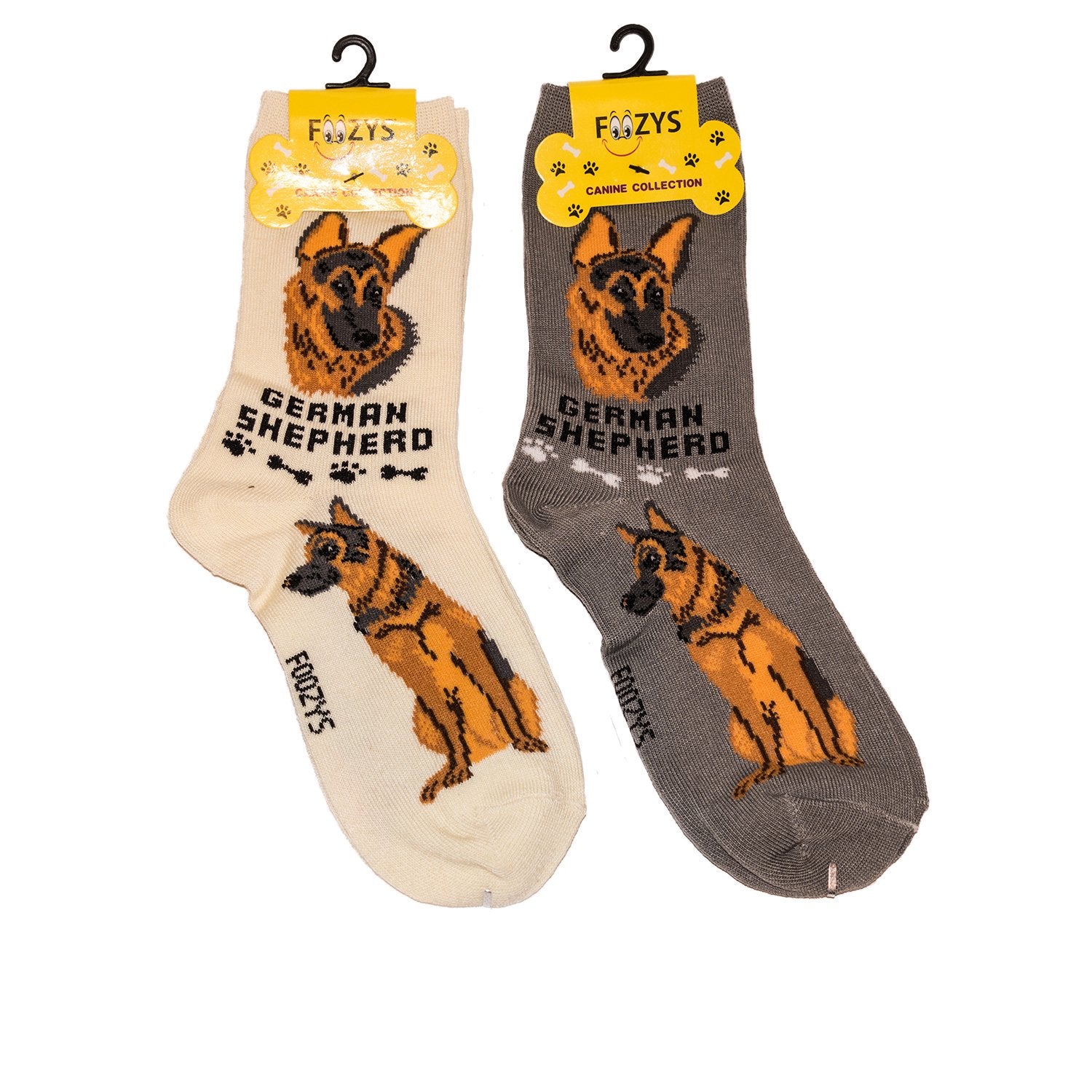 foozys unisex crew socks | canine/dog collection |  (German Shepherd)