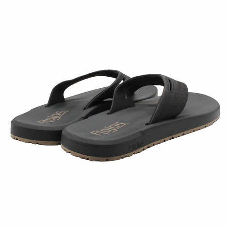 Flojos Men's Flip Flop, Black, 11