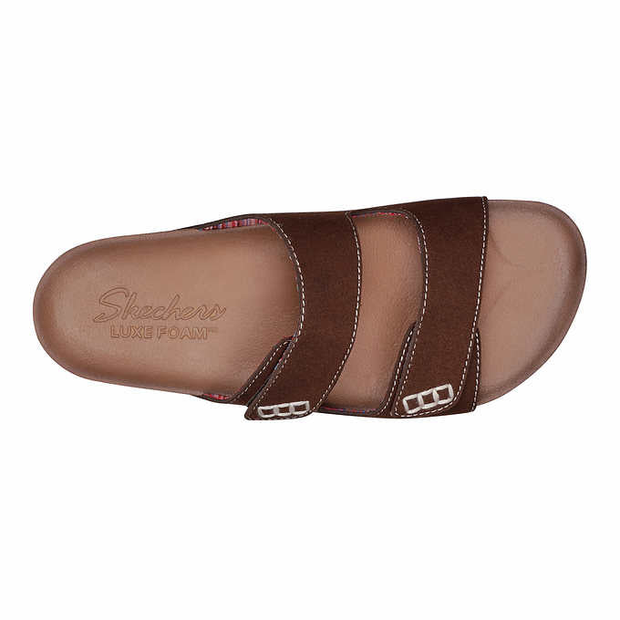 Skechers Ladies' Two Strap Sandal, Brown