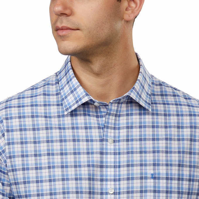 IZOD Men's Soft Wash Essentials, Dark Blue Dress Shirt IZOD Men's Soft Wash Essentials, Dark Blue Dress Shirt