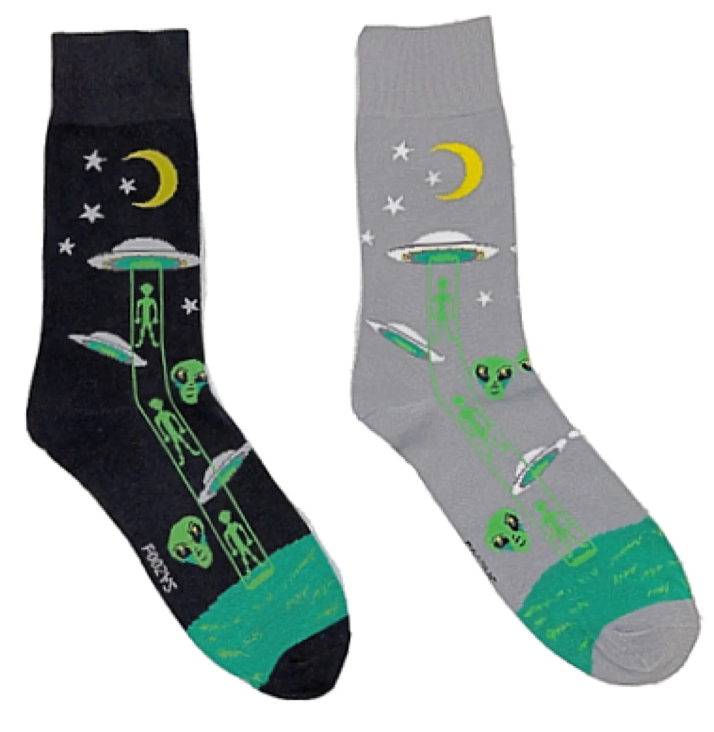 Foozys Mens' Crew Socks Men's Novelty - Aliens Socks