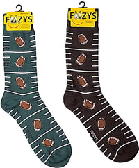 Foozys Men’s Football Cool Sports Novelty Crew Socks