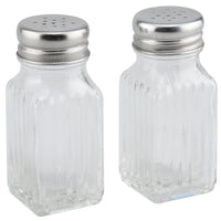 Cooking Concepts Clear Glass Salt and Pepper Shakers (2-Pack) Sets