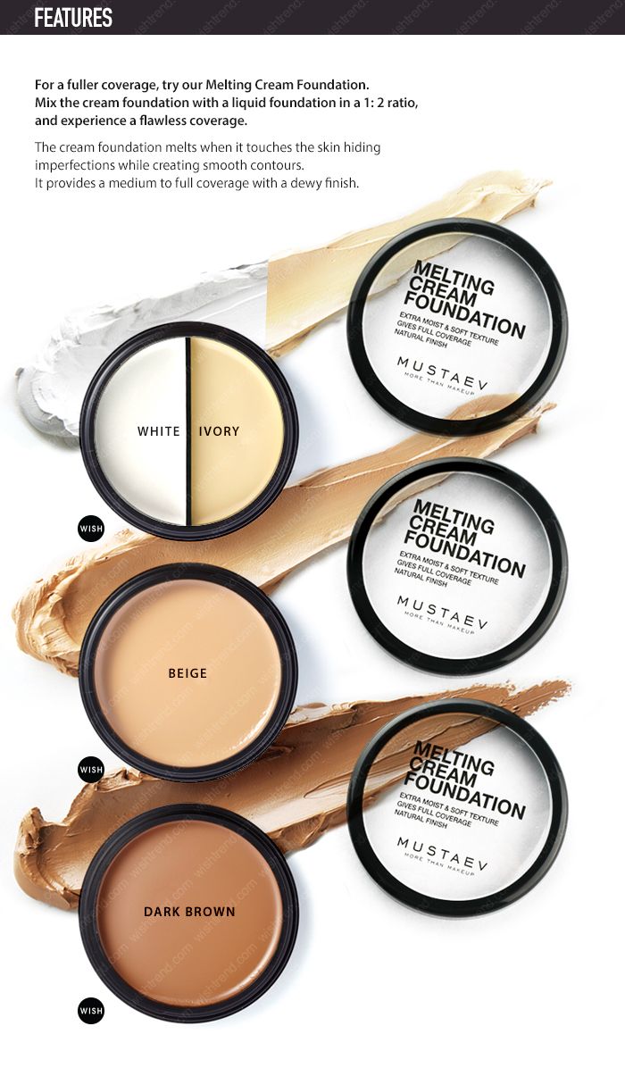 MustaeV - Melting Cream Foundation - Dark Brown