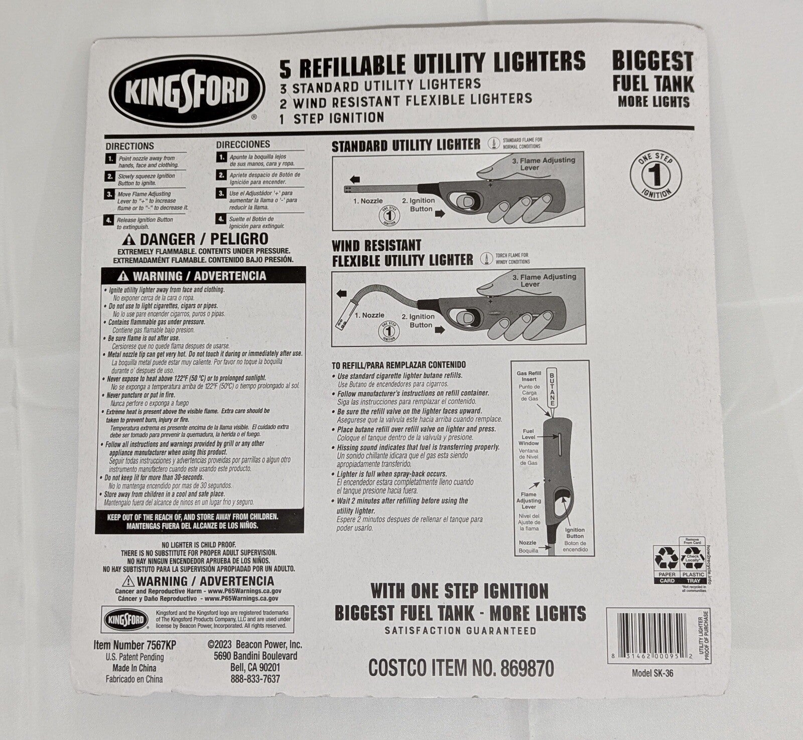 Kingsford Premium Grill Lighter, Value Pack (Pack of 5)