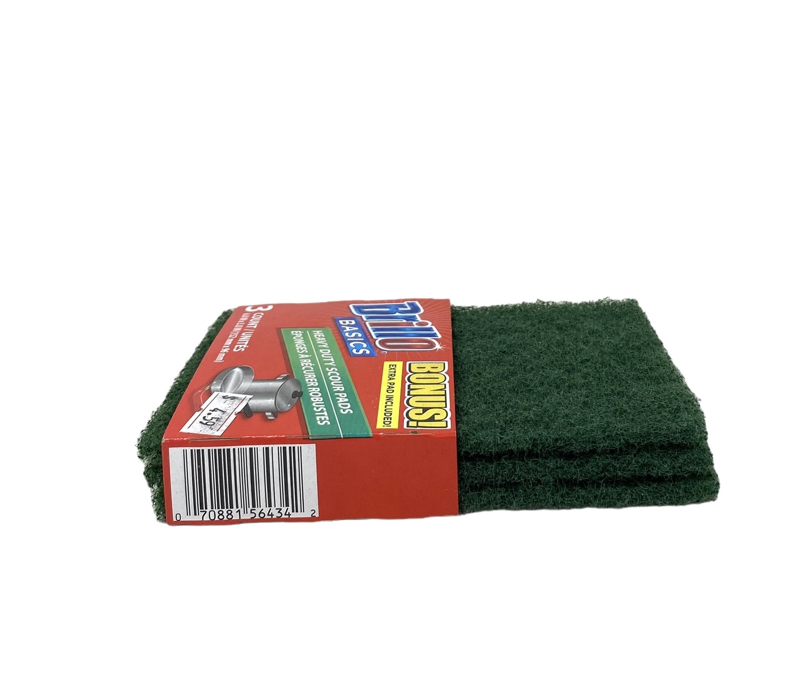 Brillo Heavy Duty Premium Scour Pads, Tough on Grease (3 count each pack)