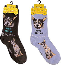 Foozys Unisex Crew Socks Canine Large & Medium Dog Breed Novelty Sock