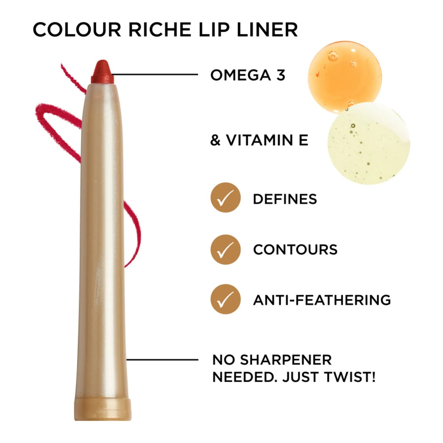 L'OREAL Paris Colour Riche Lipliner, Beyond Pink 750