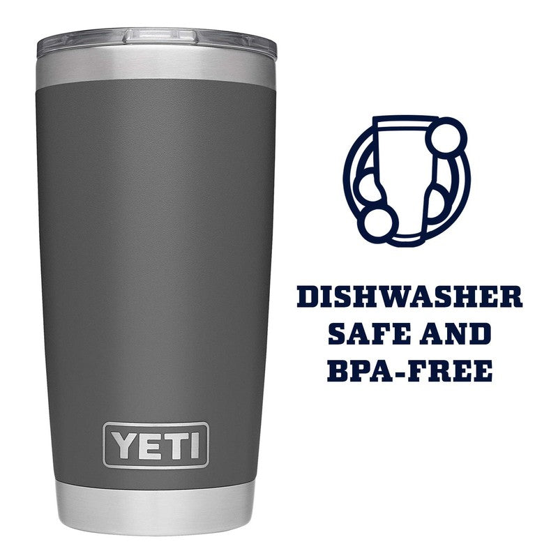 YETI Rambler Tumbler, Stainless Steel, Vacuum Insulated - Charcoal