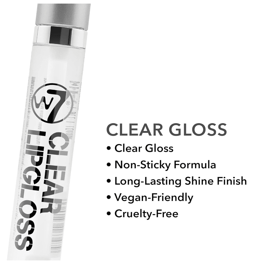 W7 COSMETICS Lip Gloss Wand - Clear Liquid Gloss