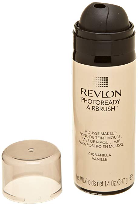 REVLON Photoready Airbrush Mousse Makeup, Vanilla 010, 1.4 Oz - ADDROS.COM