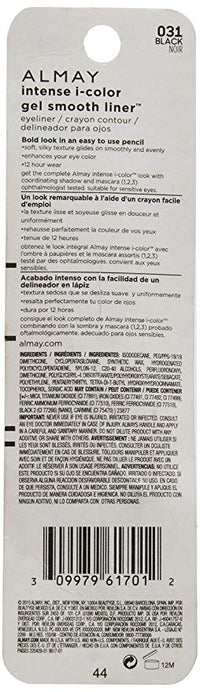 ALMAY Intense I-Color Eyeliner, Gel Smooth, (For Brown Eyes) Black 031 - ADDROS.COM