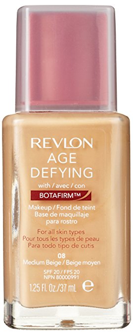 REVLON Age Defying Makeup with Botafirm, Normal/Combination Skin, Medium Beige 08 - ADDROS.COM