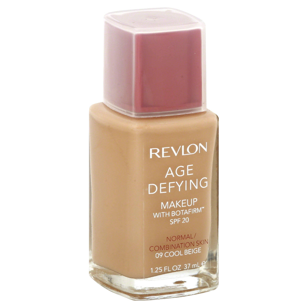REVLON Age Defying Makeup with Botafirm, SPF 20, Normal/Combination Skin, Cool Beige 09, 1.25-Ounce - ADDROS.COM