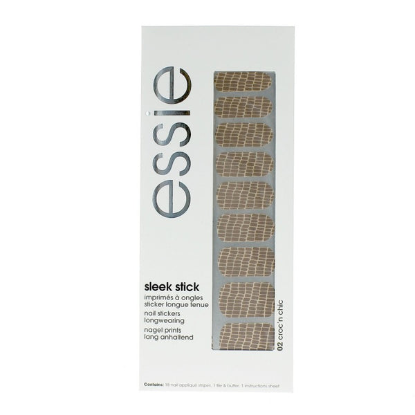 Essie Sleek Stick Nail Applique - Croc'n Chic 100 (1 kit) - ADDROS.COM