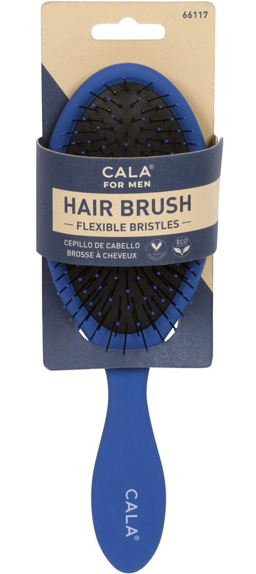 Cala for Men Hair Oval Brush, Navy (66117)