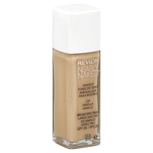 REVLON Nearly Naked Liquid Makeup Broad Spectrum, Vanilla 120 - ADDROS.COM