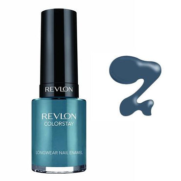 REVLON Colorstay Nail Enamel, Blue Slate 280 - ADDROS.COM