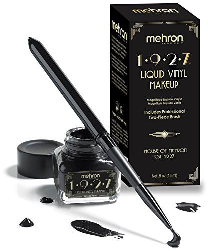Mehron Makeup 1927 (Jet Black) Liquid Vinyl Makeup - ADDROS.COM