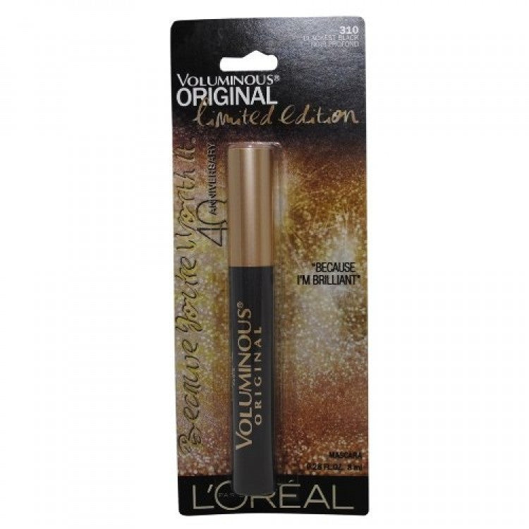 L'OREAL PARIS Limited Edition Voluminous Original Mascara - 310 Blackest Black - ADDROS.COM