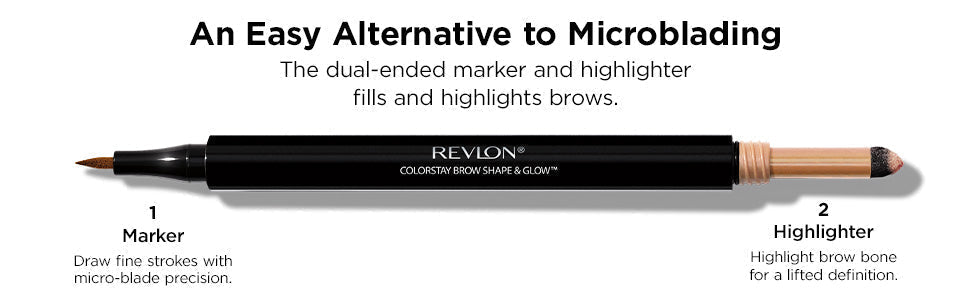 REVLON ColorStay Brow Shape and Glow, 250 Soft Black