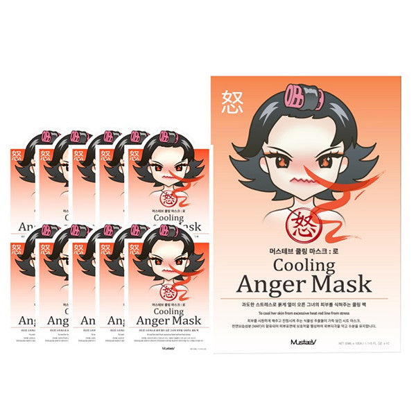 MustaeV - Mood Therapy Mask - Anger (10 Pack) - ADDROS.COM