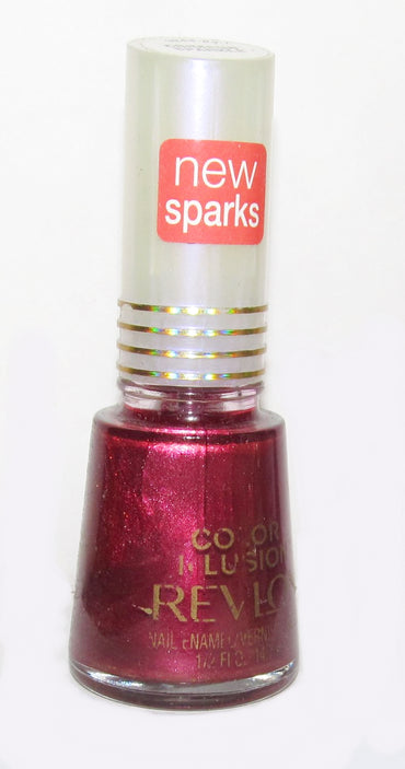 REVLON Illusion Nail Enamel, CRIMSON SPARKLE # 3244-03, .5 Fl Oz - ADDROS.COM