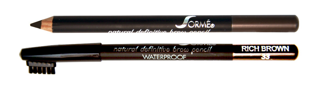 Sorme Cosmetics Waterproof Eyebrow Pencil With Brush, (33) Rich Brown - ADDROS.COM