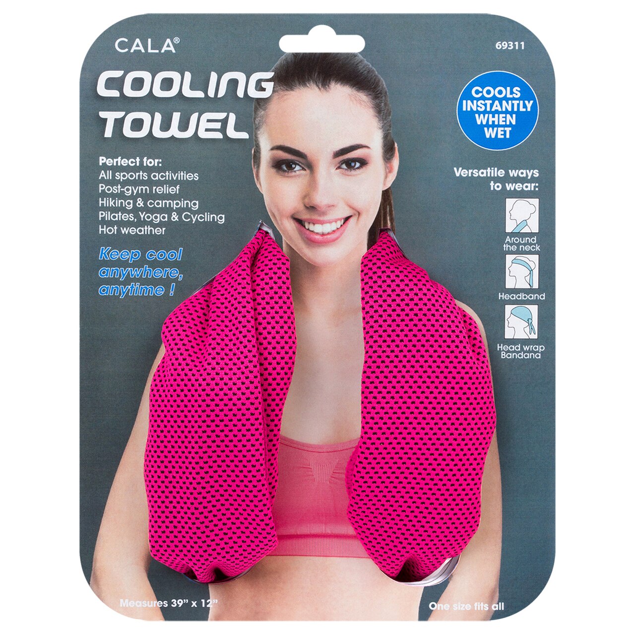 CALA cooling towel, Assorted Colors - 1 Count