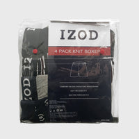 IZOD Men's Knit Boxer, Large (4-pack)