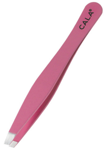 CALA PROFESSIONAL Slanted Tweezer Pink - ADDROS.COM