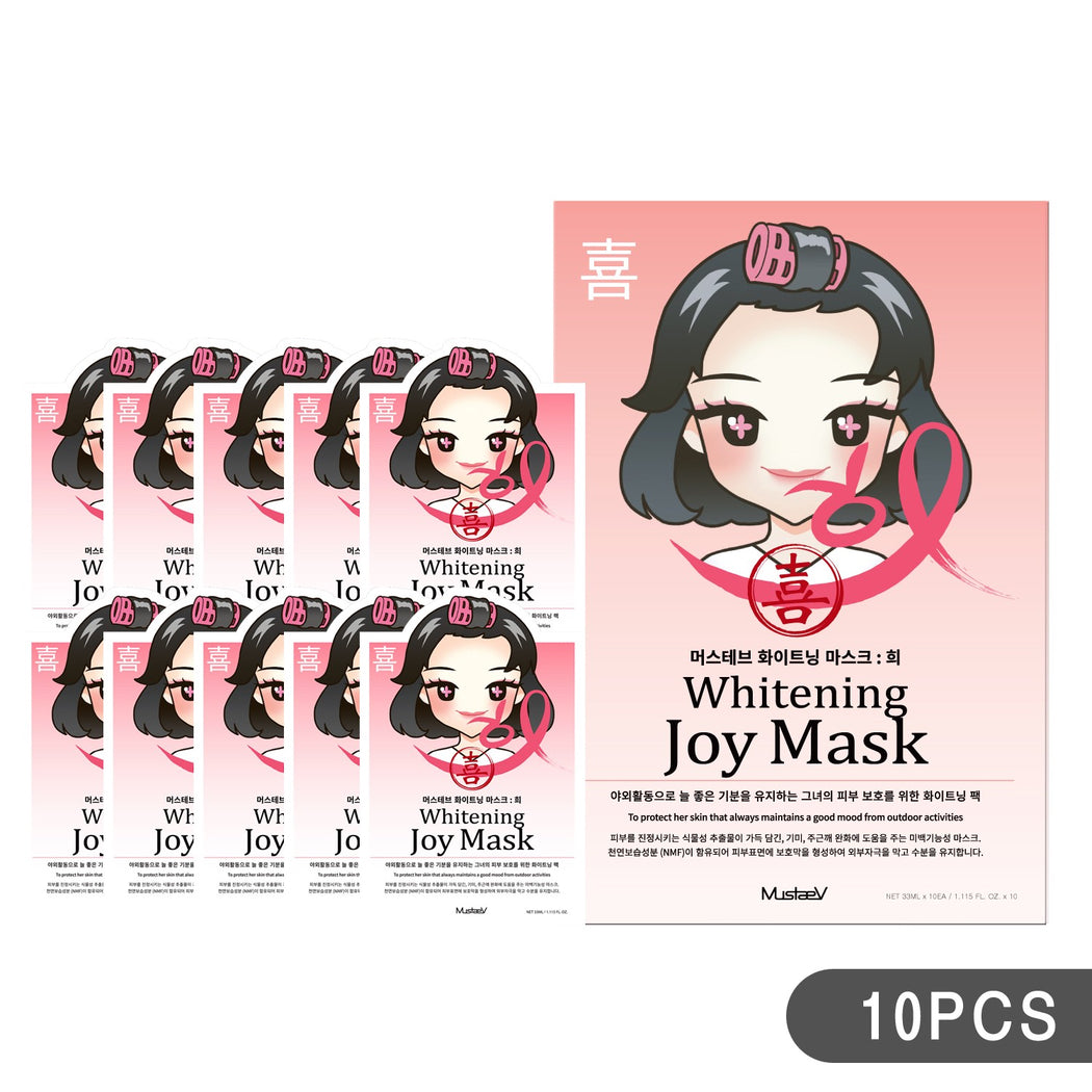 MustaeV - Mood Therapy Mask - Whitening Joy (10 Pack) - ADDROS.COM
