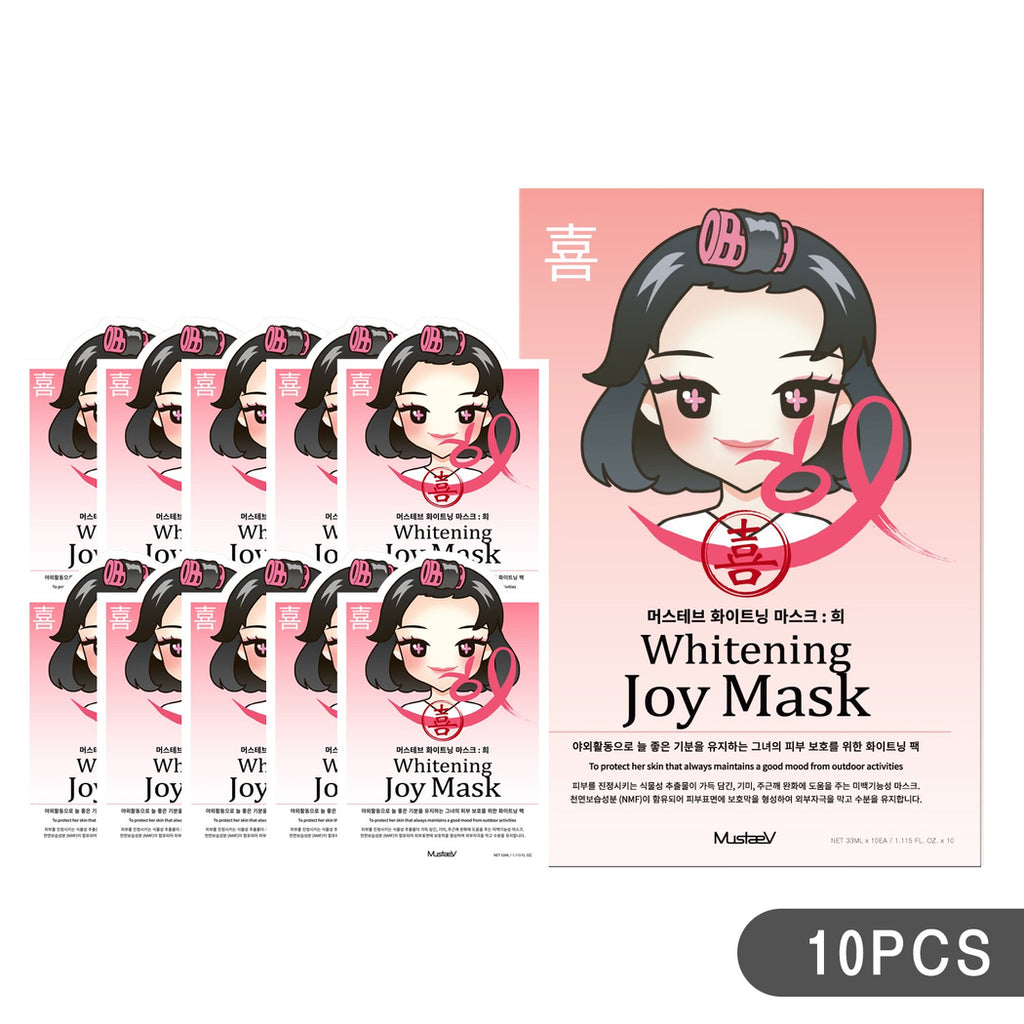 MustaeV - Mood Therapy Mask - Whitening Joy (10 Pack)