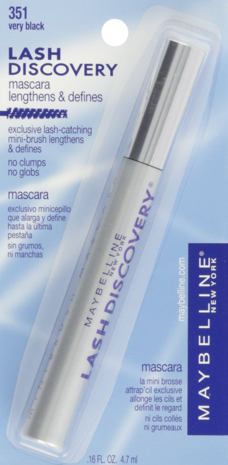 Maybelline Lash Discovery Washable Mascara, 351 Very Black - ADDROS.COM