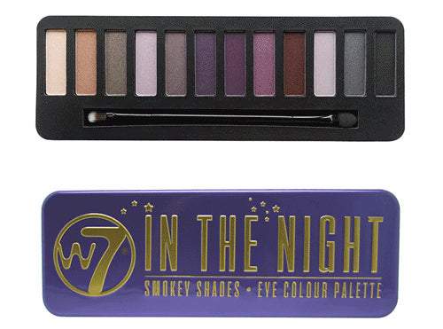 W7 COSMETICS, In The Night - Smokey Shades -12 in 1 Eyeshadow Palette - ADDROS.COM