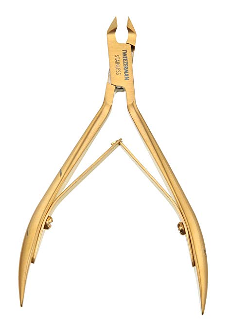 TWEEZERMAN  Ultra Precision Cuticle Nipper, Gold - ADDROS.COM