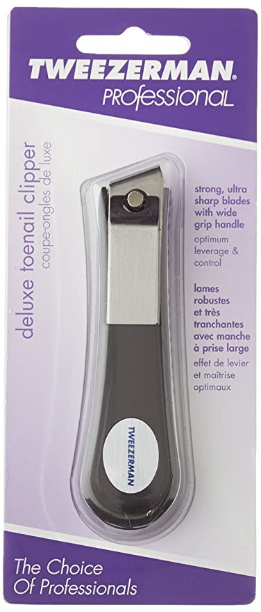 Tweezerman Deluxe Toenail Clipper Grooved To Catch Clippings # (5155-CP)