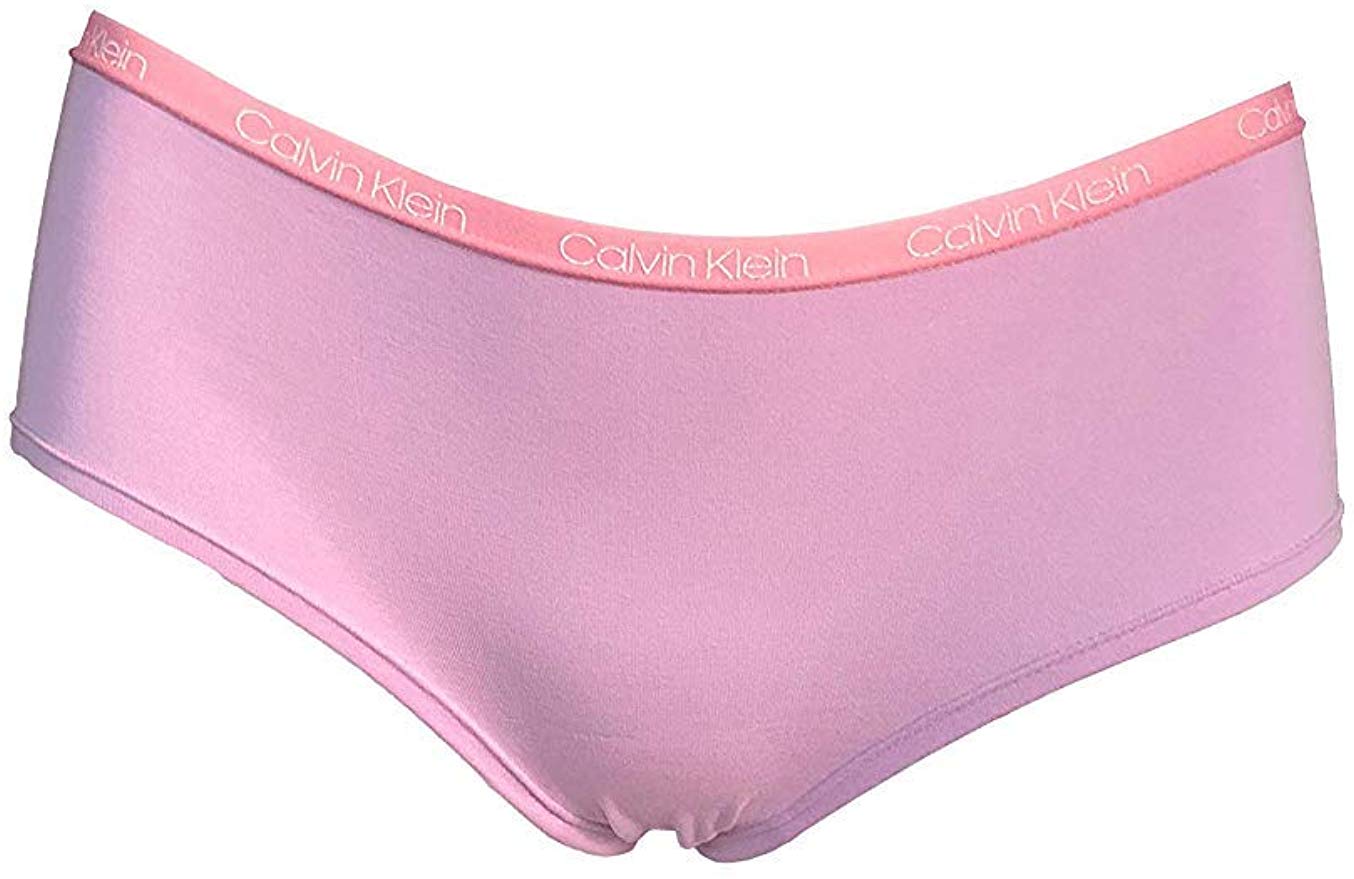 Calvin Klein Girls Hipster Panties Cotton Stretch Logo Waistband Tagless (7 Pack) (S) - ADDROS.COM